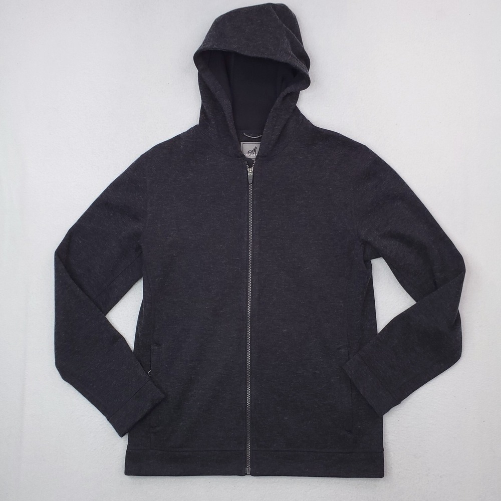 Royal Robbins Jacket Mens Medium Gray Charcoal Wool Blend Fleece‎ Lined Hoodie